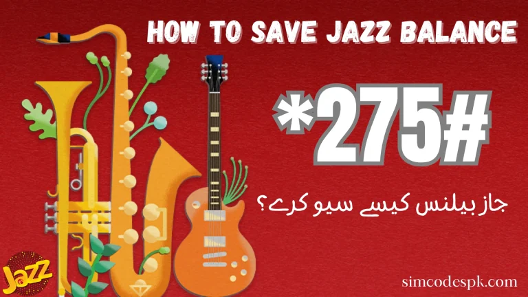 Jazz Balance Save Code 2024 | Using Internet | *275# &*869#