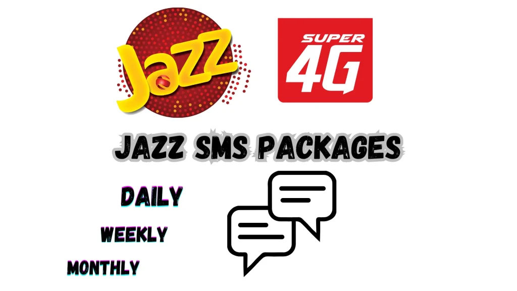 jazz sms packages daily weekly monthly